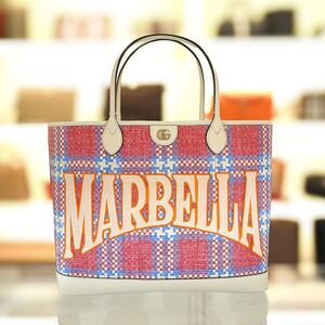 Tote Bag Fabric Pink Beige Large Bag